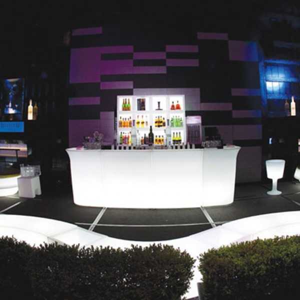 Jumbo Lighted Bar Counter Slide Design