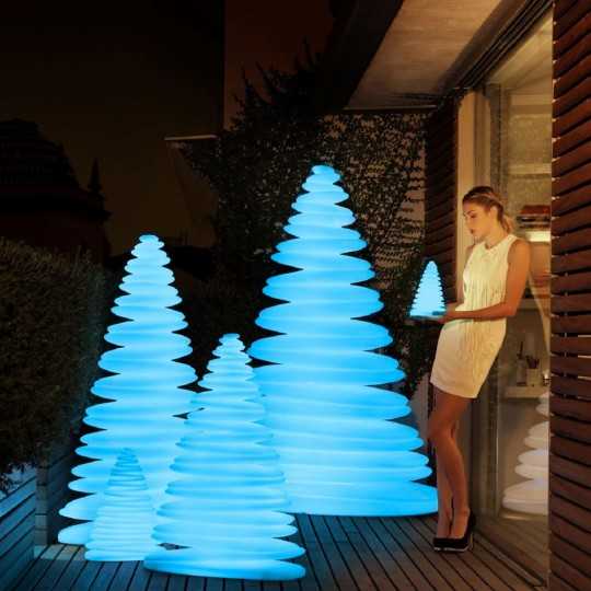 Sapin lumineux LED RGB Chrismy, Vondom, Hauteur 100 cm