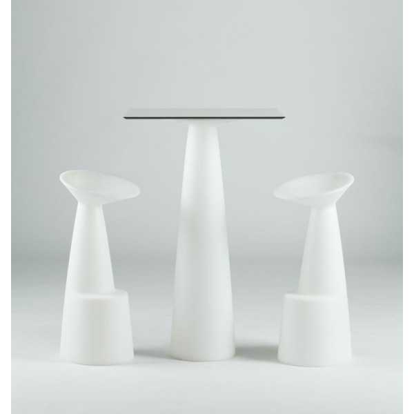 Hopla - Table Ronde pied Conique - Slide Design