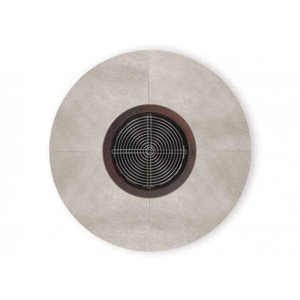 Grille (en option) - Ercole Concrete 150 - Brasero Béton - AK47