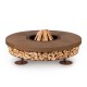 Ercole Brown 150 - Outdoor Fire Pit Concrete Brown - AK47