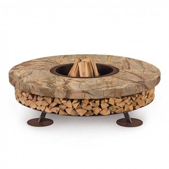 Ercole Rainforest Brown 150 - Brasero Marbre Brun - AK47