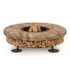 Ercole Rainforest Brown 150 - Outdoor Fire Pit Marble Brown - AK47
