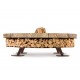 Ercole Rainforest Brown 150 - Outdoor Fire Pit Marble Brown - AK47