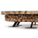 Ercole Rainforest Brown 250 - Outdoor Fire Pit Marble Brown - AK47