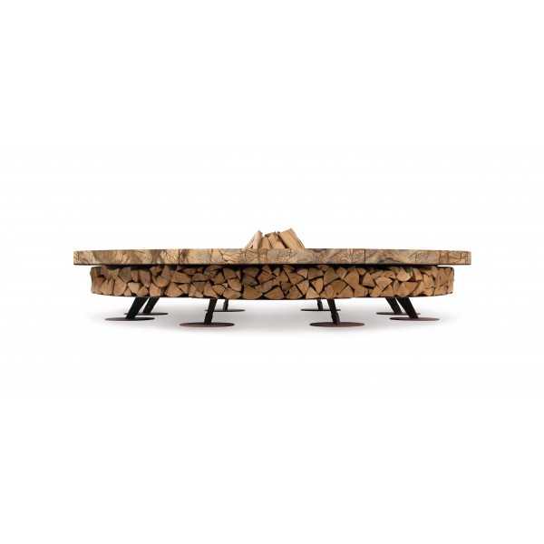 Ercole Rainforest Brown 250 - Outdoor Fire Pit Marble Brown - AK47
