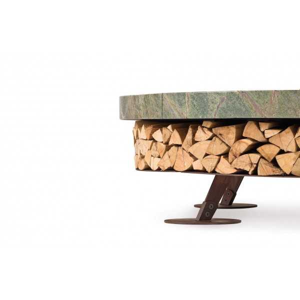 Ercole Rainforest Green 150 - Outdoor Fire Pit Green Marble - AK47