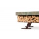 Ercole Rainforest Green 150 - Outdoor Fire Pit Green Marble - AK47