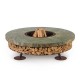Ercole Rainforest Green 150 - Outdoor Fire Pit Green Marble - AK47