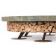 Ercole Rainforest Green 250 - Outdoor Fire Pit Green Marble - AK47