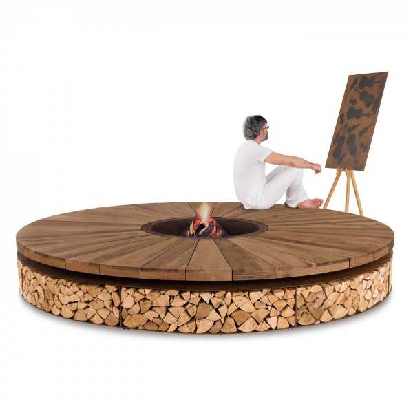 Artù - Chestnut Wood Fire Pit - AK47