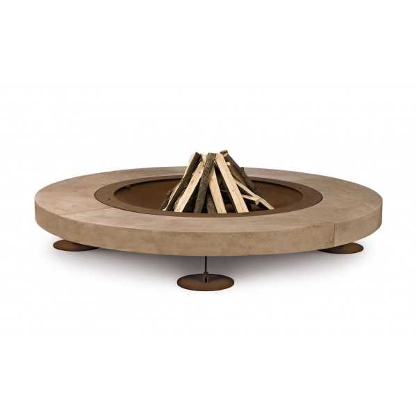 Vue de face - Rondo - Grand Brasero Design Rond de Terrasse - AK47