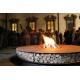 ZERO 300 Giant Outdoor Rust Finish Steel Fire Pit Ø 300 for Professionals