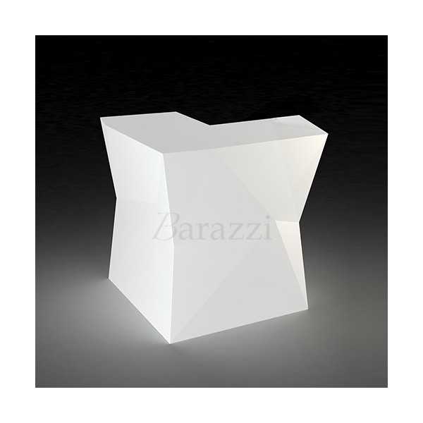 LED White Angle Bar Counter FAZ by Vondom