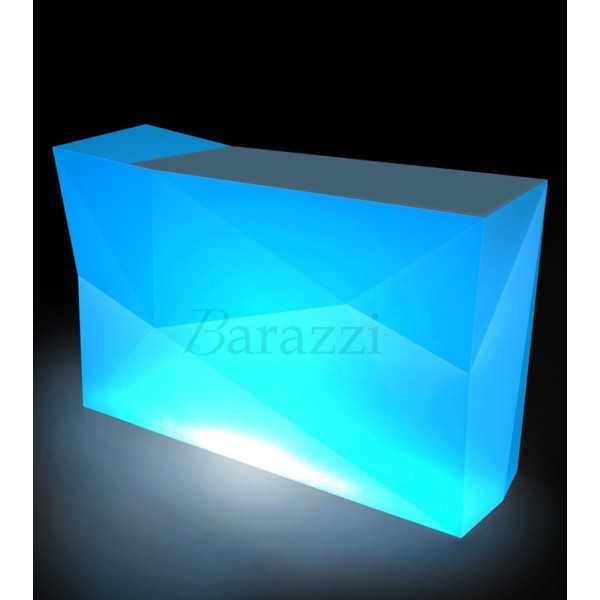 Faz RGB LED Light Double Bar by Vondom (blue light)