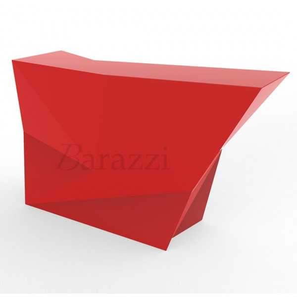 Faz Bar Latéral Rouge Laqué par Vondom