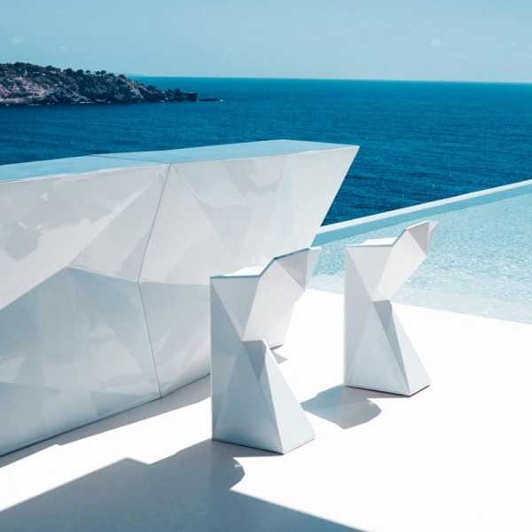 Faz Lacquered Side Bar - Lounge Bar Counter by Vondom
