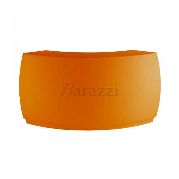 Fiesta Curved Bar with Matt Orange Finish by Vondom