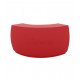 Fiesta Curved Bar with Red Lacquered Finish by Vondom