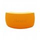 Fiesta Curved Bar with Orange Lacquered Finish by Vondom