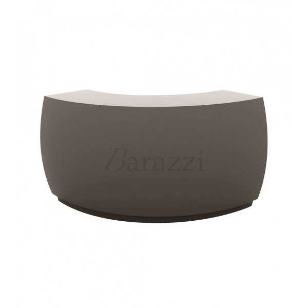 Fiesta Curved Bar with Taupe Lacquered Finish by Vondom