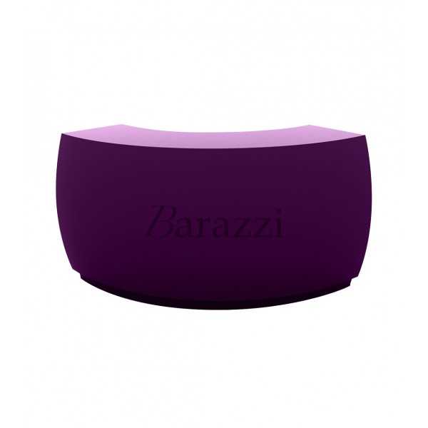 Fiesta Curved Bar with Plum Lacquered Finish by Vondom
