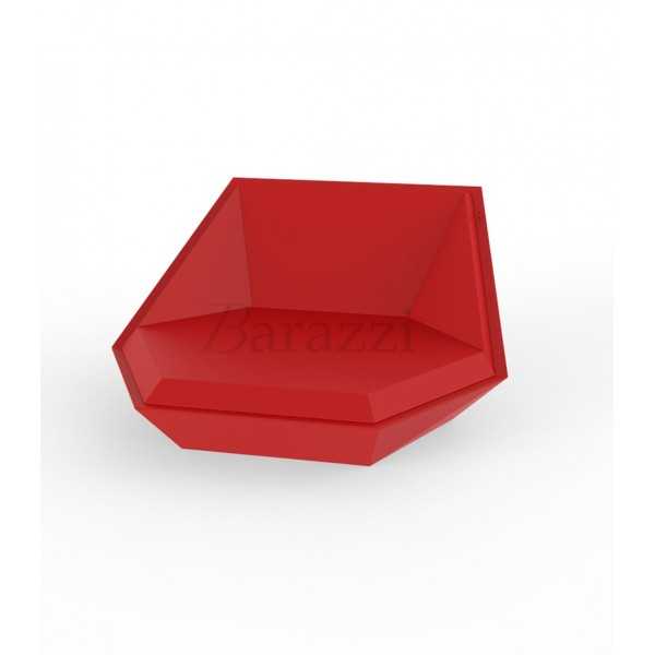 Faz Daybed Finition Rouge Laqué par Vondom