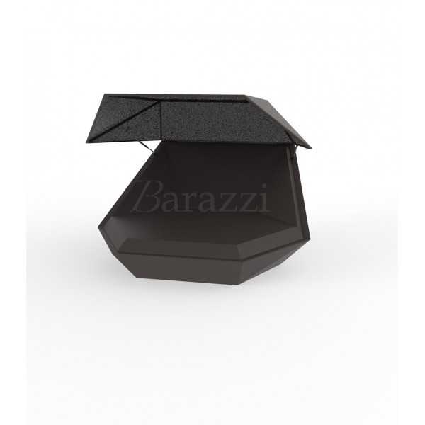 Transat XL Design Faz Daybed Bronze Laqué avec Parasol par Vondom. Image d'illustration