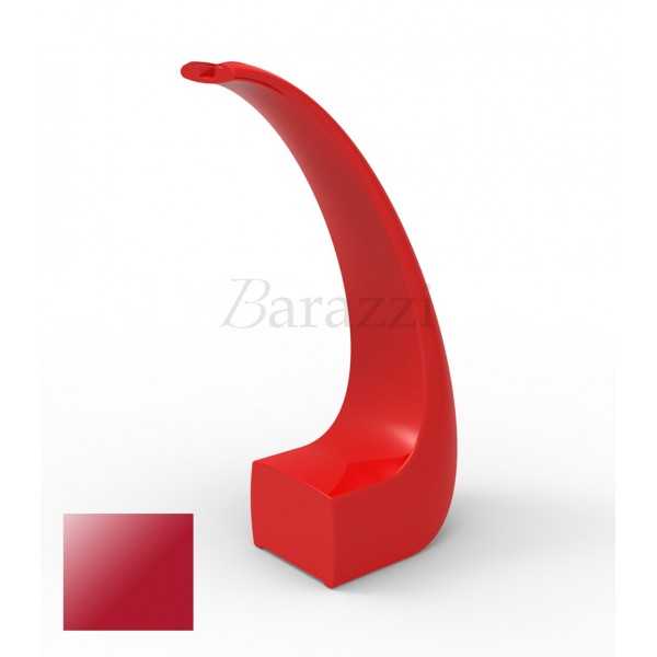 Red lacquered AND bench by Vondom