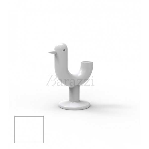 Peacock Planter with White Lacquered Finish by Vondom