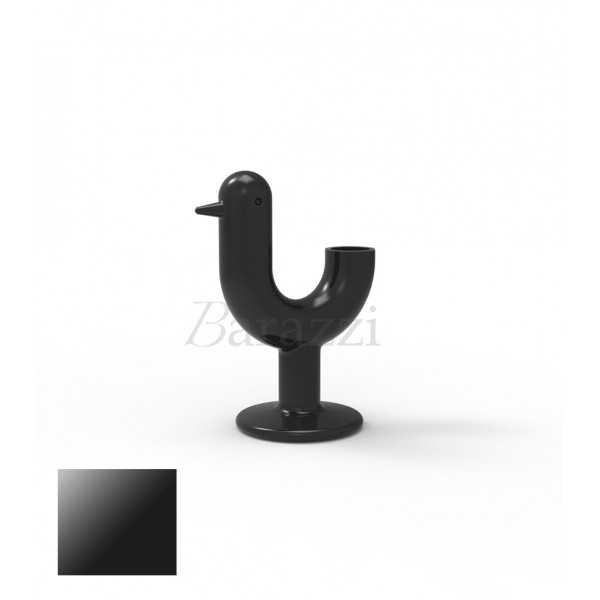 Peacock Planter with Black Lacquered Finish by Vondom