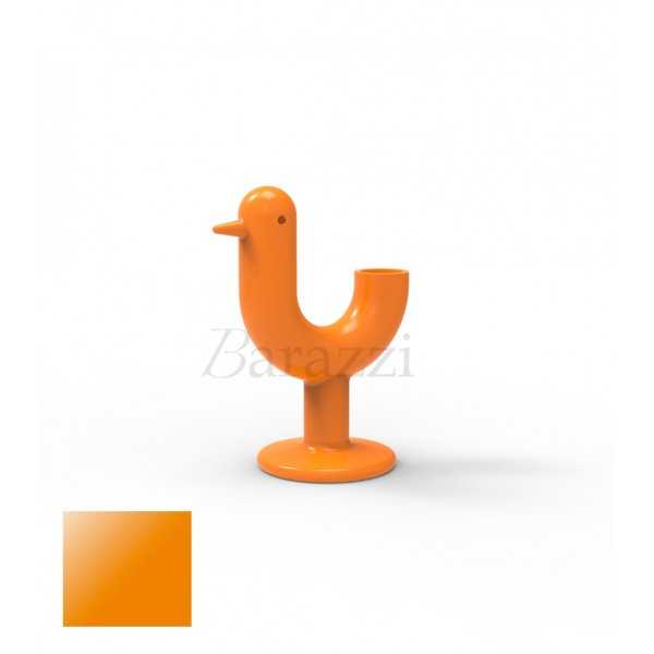 Peacock Planter with Orange Lacquered Finish by Vondom