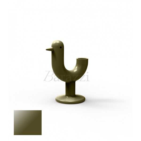 Peacock Planter with Khaki Lacquered Finish by Vondom