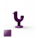 Peacock Planter with Plum Lacquered Finish by Vondom