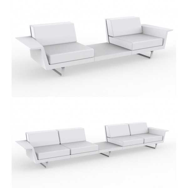 Canape DELTA B avec Table integree en 2 et 4 places par Vondom (precedemment nomme FLAT)