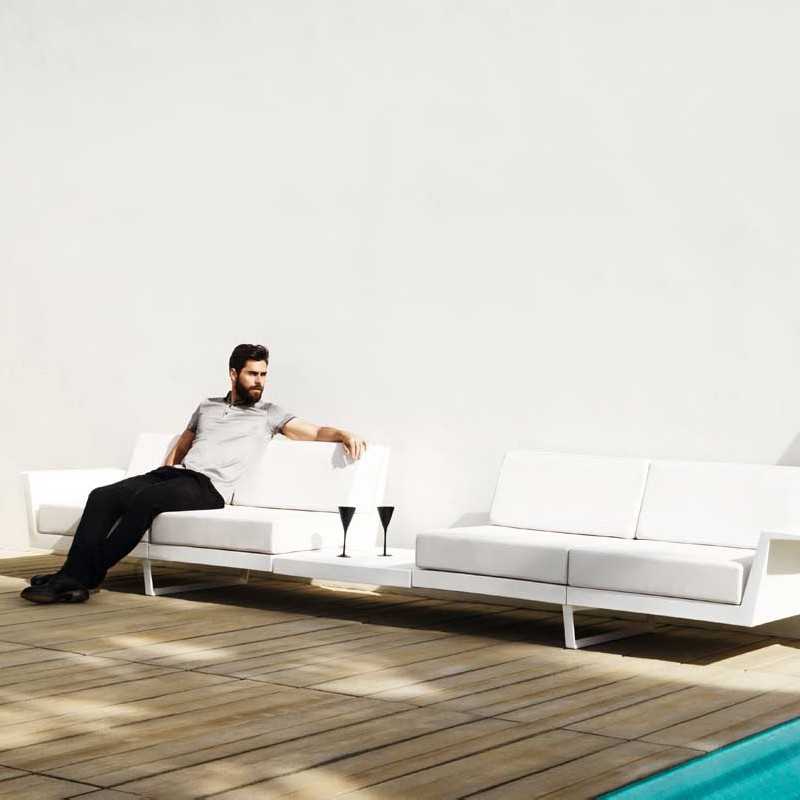 Delta B Modular Outdoor Sofa With Table By Vondom