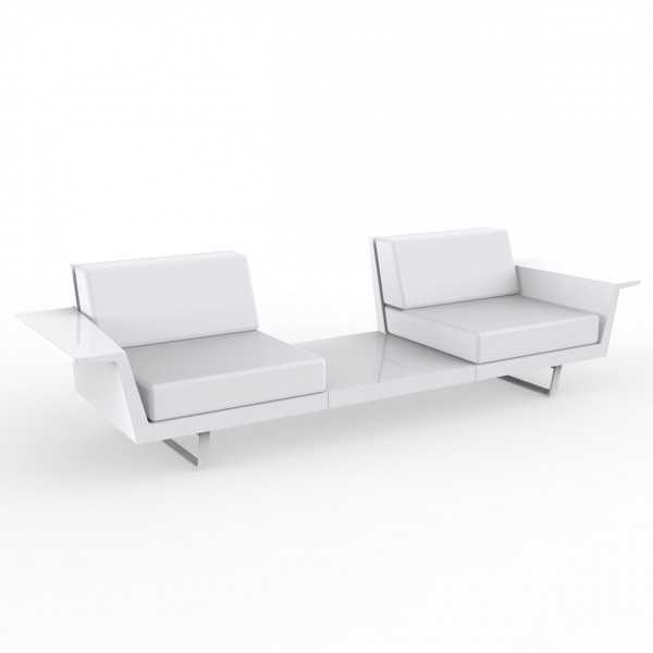 DELTA B 2 seater Outdoor Sofa with Table and Lacquered Finish by Vondom (was FLAT Sofa)