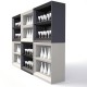 Combination created with 6 Vela H100 Lacquered Bar Shelves by Vondom