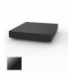 Vela Daybed 200 Black Lacquered Giant Outdoor Loveseat by Vondom
