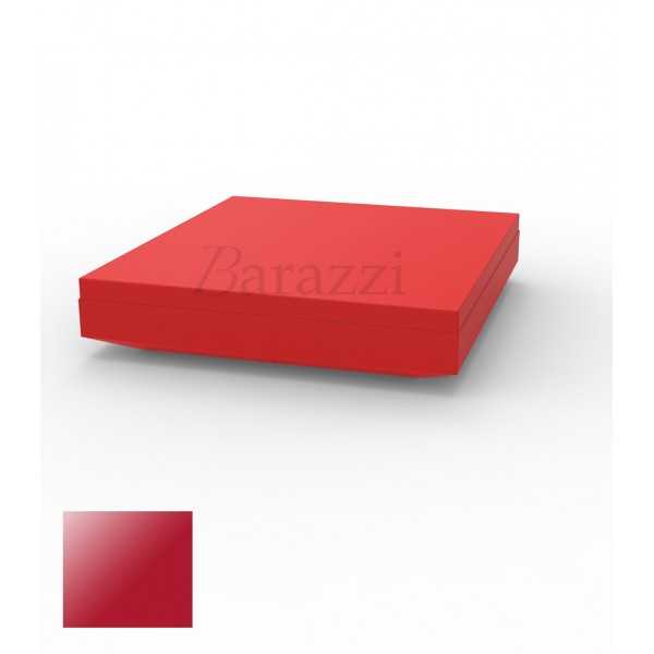 Vela Daybed 200 Red Lacquered Giant Outdoor Loveseat by Vondom