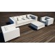 Composition 3D Collection Vela Sofa Chaiselongue Meridienne Fauteuil et Pouf par Vondom