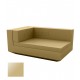 Vela Sofa Chaiselongue Beige lacquered