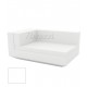 Vela Sofa Chaiselongue White lacquered