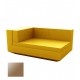 Vela Sofa Chaiselongue Champagne lacquered