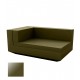 Vela Sofa Chaiselongue Khaki lacquered