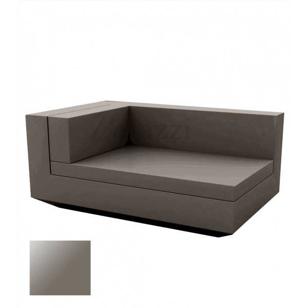 Vela Sofa Chaiselongue Taupe lacquered