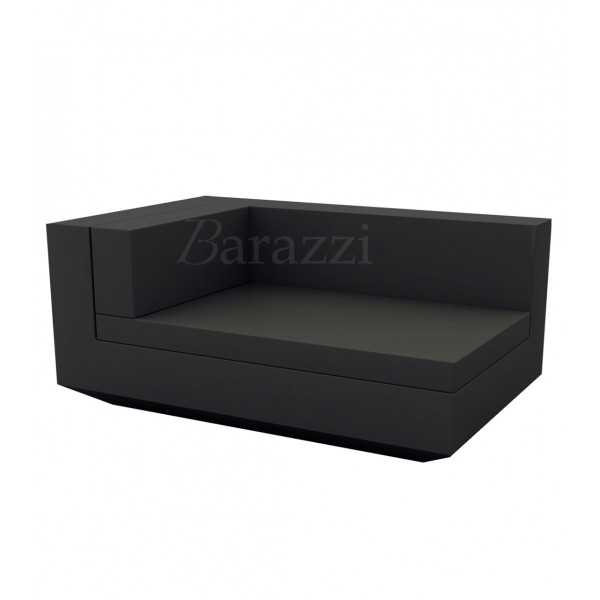  Vela Sofa Chaiselongue Black Matt by Vondom