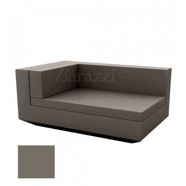  Vela Sofa Chaiselongue Taupe Matt by Vondom