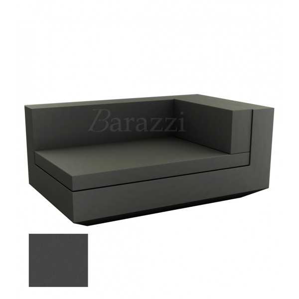 Chaise-longue Vela Sofa Droit Anthracite Mat Vondom