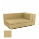 Chaise-longue Vela Sofa Droit Beige Mat Vondom